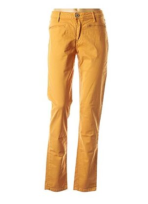 Pantalon casual jaune DENIM STUDIO pour femme
