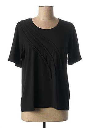 T-shirt manches courtes noir IMPULSION pour femme