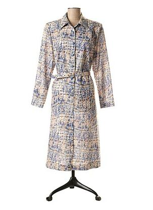 Robe mi-longue bleu TRIOMPHE DE PARIS pour femme