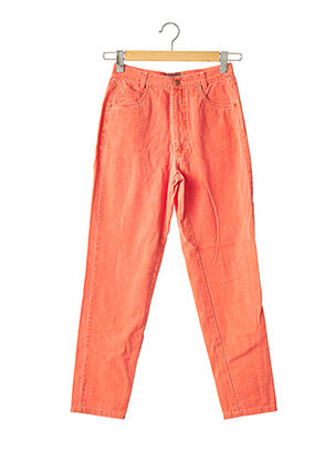 Pantalon droit orange SLACKS AND TROUSERS pour femme