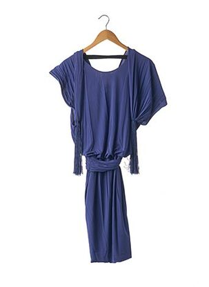 Robe mi-longue bleu PAULE KA pour femme