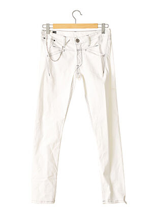 Jeans coupe slim blanc MARITHE & FRANCOIS GIRBAUD pour femme