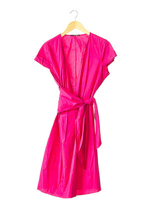 Robe mi-longue rose HUGO BOSS pour femme