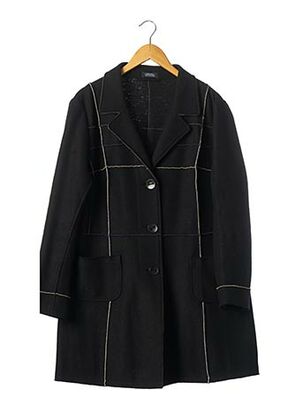 Manteau long noir ORWELL pour femme