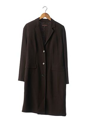 Manteau long marron APOSTROPHE pour femme
