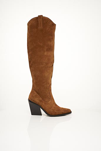botte marron femme pas cher