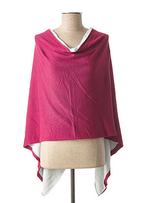 Poncho rose CAPUCCINO pour femme