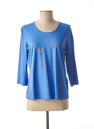 T-shirt manches longues bleu EUGEN KLEIN pour femme