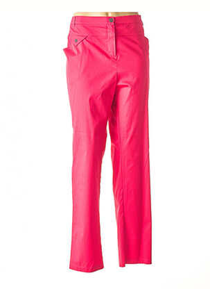 Pantalon droit rose TELMAIL pour femme