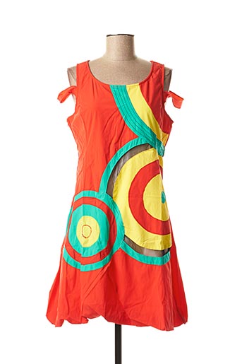 robe courte orange
