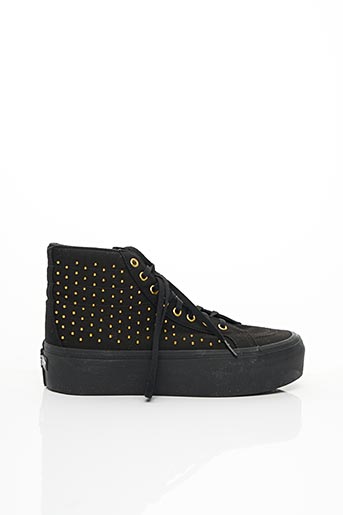 vans montant femme noir