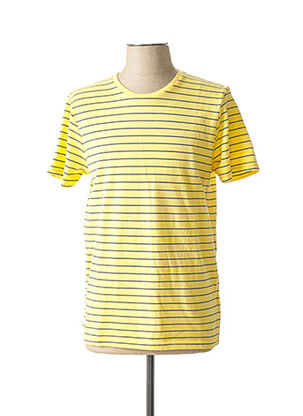 T-shirt manches courtes jaune BAKERS pour homme