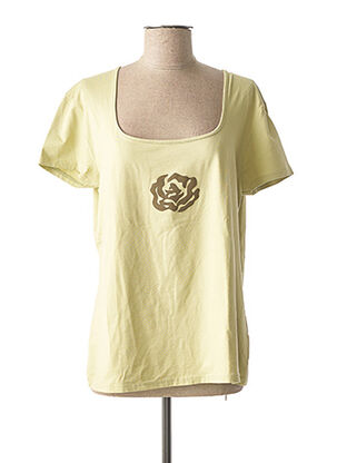 T-shirt manches courtes vert BLEU DE SYM pour femme