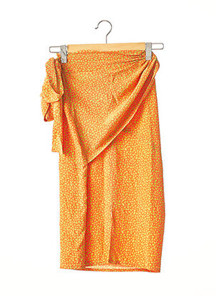 Jupe mi-longue orange ANGELO TARLAZZI pour femme