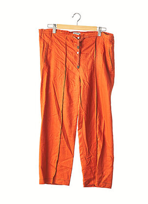 Pantalon droit orange ISSEY MIYAKE pour femme