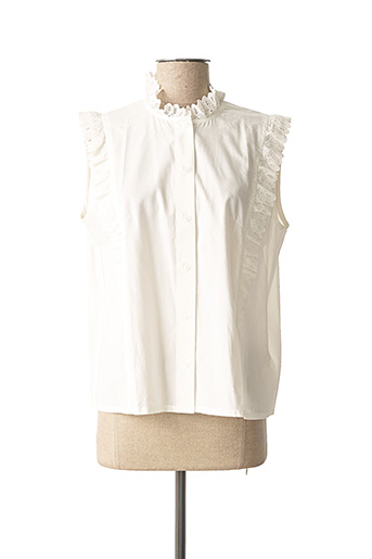 Bensimon Chemisiers Sans Manche Femme De Couleur Blanc En Destockage 1579235 Blanc0 Modz