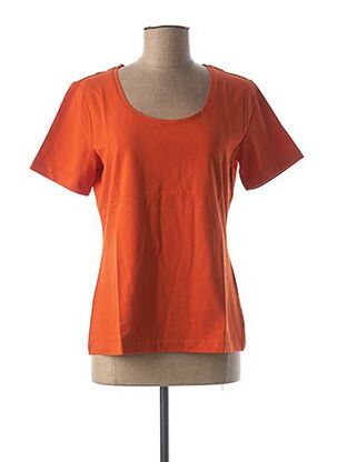 T-shirt manches courtes orange BEST CONNECTIONS pour femme