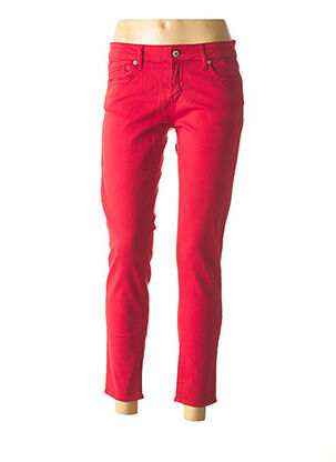 Pantalon slim rouge FIVE pour femme