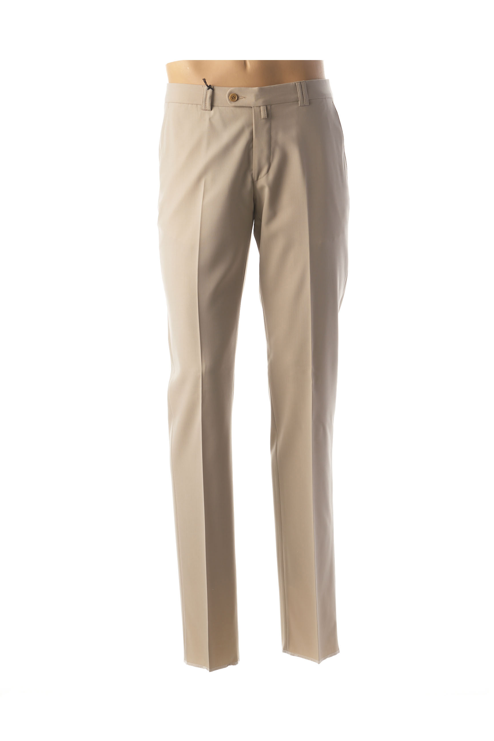 Saint Hilaire Pantalons Decontractes Homme De Couleur Beige En Soldes