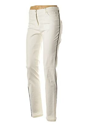 Pantalon casual blanc EUGEN KLEIN pour femme