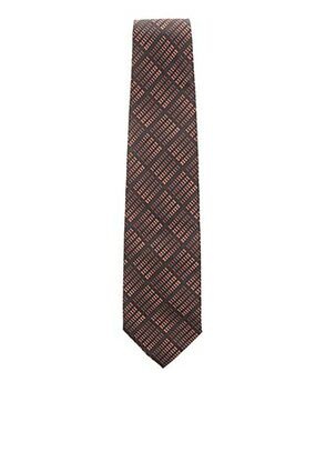 Cravate marron CESARIO pour homme