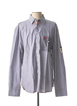 Chemise manches longues gris ERIC TABARLY pour homme