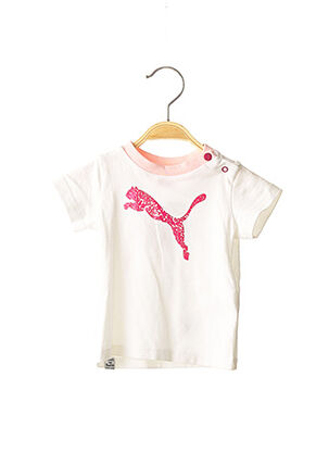 T-shirt manches courtes rose PUMA pour fille