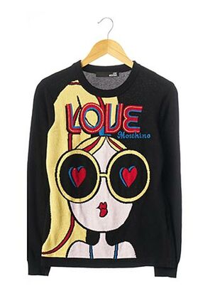 Pull noir LOVE MOSCHINO pour femme
