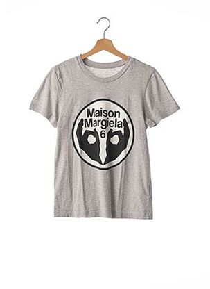T-shirt gris MM6 pour femme