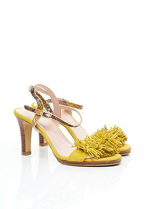 Sandales/Nu pieds jaune LODI pour femme