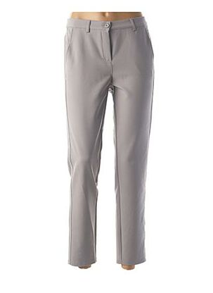 Pantalon 7/8 gris FRANK WALDER pour femme
