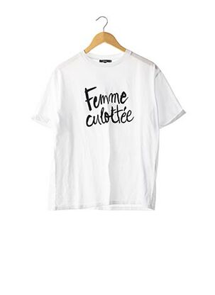 T-shirt manches courtes blanc ETAM pour femme
