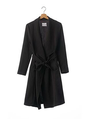 Manteau long noir RINASCIMENTO pour femme