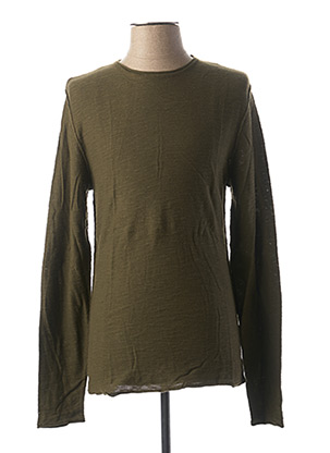Pull col rond vert CASUAL FRIDAY pour homme