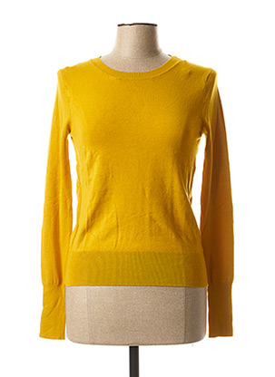 Pull col rond jaune ONLY pour femme