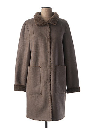 Manteau court gris BEAUMONT pour femme