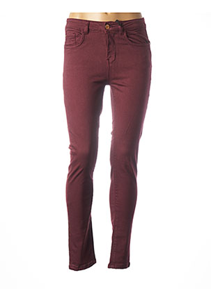 Pantalon casual rouge DEELUXE pour femme