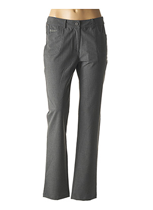 Pantalon casual gris AGATHE VELMONT pour femme