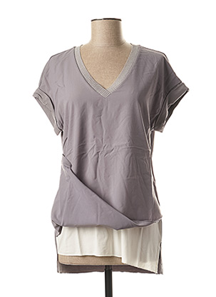 T-shirt gris RICK CARDONA pour femme