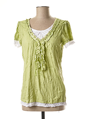 T-shirt vert LINEA TESINI pour femme