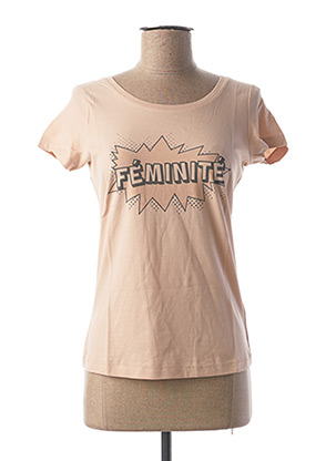 T-shirt manches courtes beige FILLANDISES pour femme