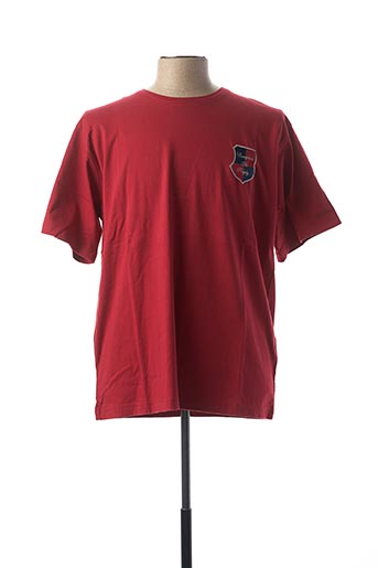 T-shirt manches courtes rouge COMPTOIR DU RUGBY pour homme