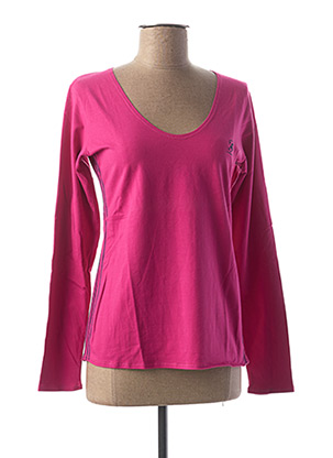 T-shirt manches longues rose COMPTOIR DU RUGBY pour femme