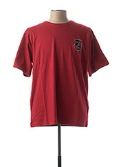 T-shirt manches courtes rouge COMPTOIR DU RUGBY pour homme seconde vue