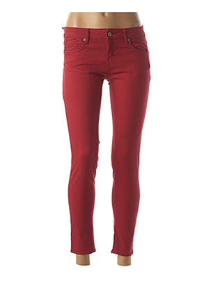 Pantalon 7/8 rouge FIVE pour femme
