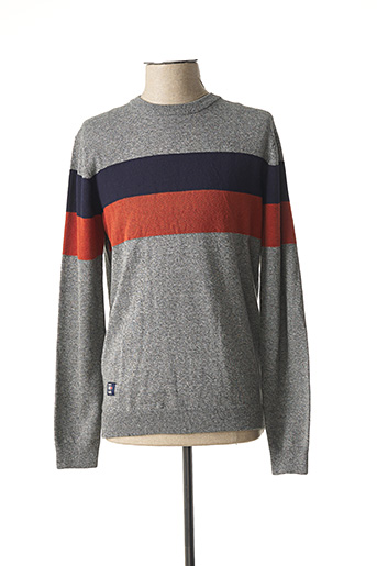 Pull col rond gris OXBOW pour homme