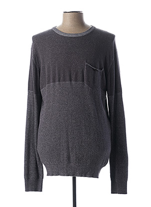Pull col rond gris EBOUND pour homme
