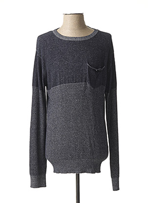Pull col rond bleu EBOUND pour homme
