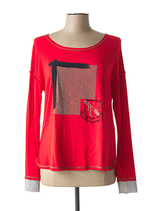 T-shirt manches longues rouge ELISA CAVALETTI pour femme
