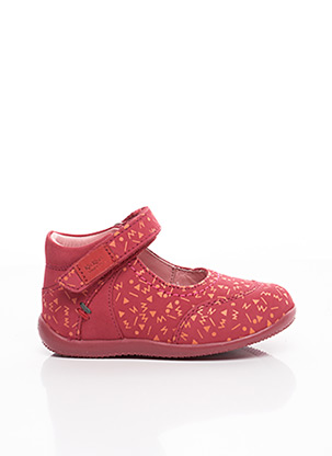 Ballerines rouge KICKERS pour fille